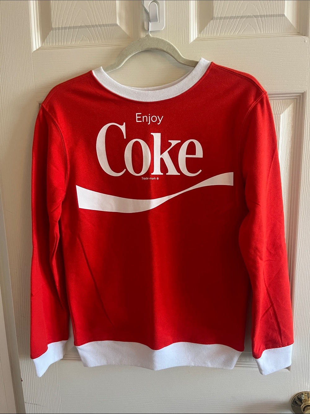 Coca-Cola Red Long-Sleeve Sweatshirt - Size S